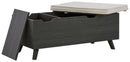 Yarlow - Storage Bench - Dark Gray