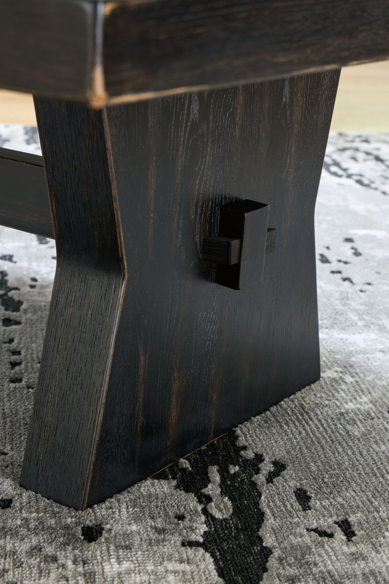 Galliden - Black - Rectangular Cocktail Table