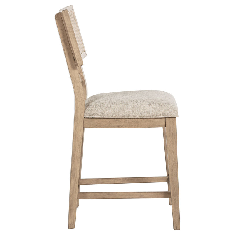 Kailani - Radio Weave Cane Counter Dining Side Chair (Set of 2) - Beige Oak