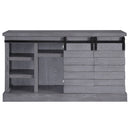 Amrita - TV Stand With Fireplace - Gray Oak