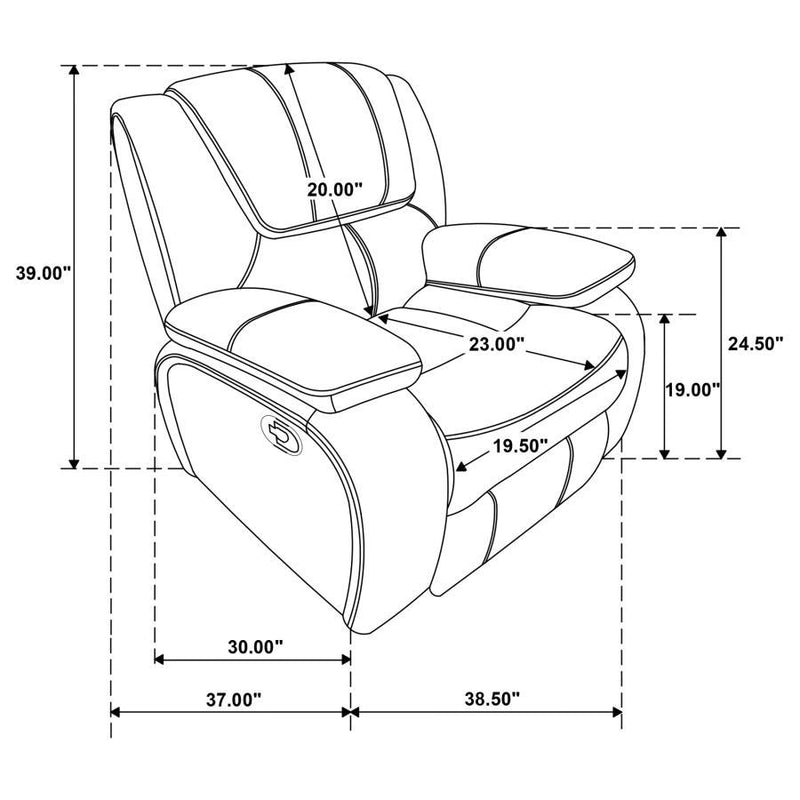 Camila - Upholstered Glider Recliner Chair