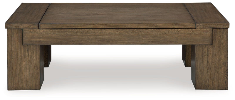 Rosswain - Warm Brown - Lift Top Cocktail Table