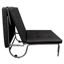 Senon - Adjustable Chair (Futon) - Silver & Black