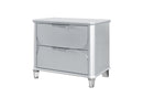 Lando - Nightstand - Silver