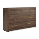 Janfyn - Six Drawer Dresser - Brown