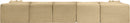 Shaggy - 7 Piece Modular U-Shaped Armless Sectional