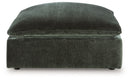 Carriage View - Oversized Accent Ottoman - Jade