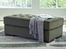Caspian-Town - Oversized Accent Ottoman - Olive