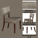 Drake - Side Chair (Set of 2) - Gray Fabric & Espresso