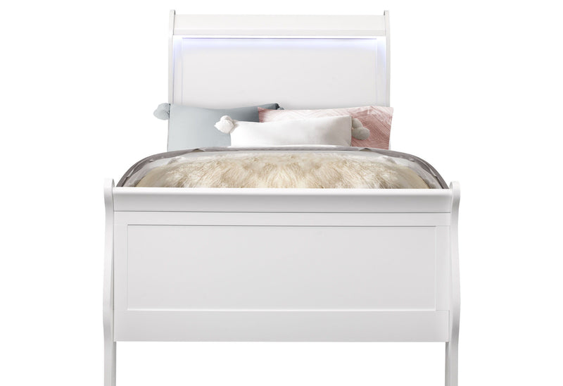 Charlie - Twin Bed - White