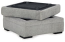 Casselbury - Ottoman With Storage - Cement