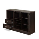 Hazen - 33" Wine Cabinet - Espresso