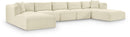 Shaggy - 7 Piece Modular Sectional With 2 Ottomans
