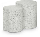 Dimple - Modular End Table - Terazzo Finish
