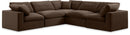 Comfy - 5 Piece Velvet Modular Corner Sectional
