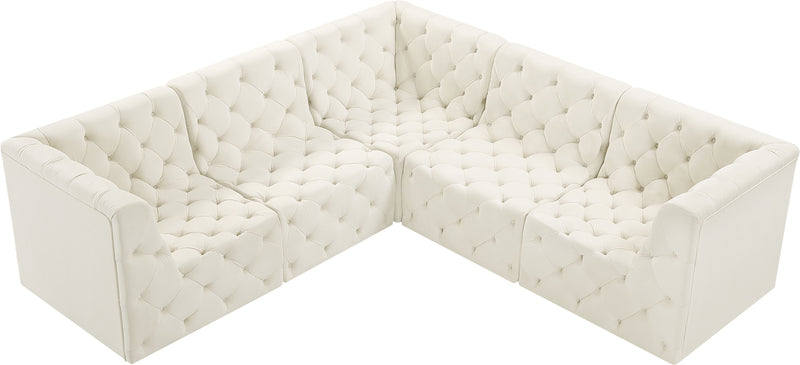 Tuft - Modular Sectional 5 Piece - Cream