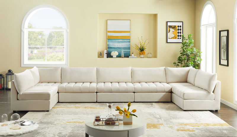 Jacob - Modular Sectional 7 Piece - Cream