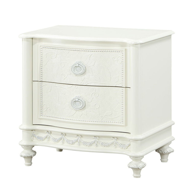 Dorothy - Nightstand With 2 Drawers - Ivory