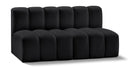 Arc - Faux Leather 2 Seats Modular Sofa