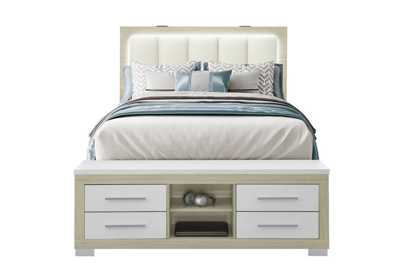 Madison - Queen Storage Bed - Natural