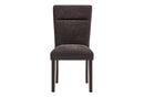 D8030 - 7 Piece Dining Room Set (Dining Table With 2 Storage Drawers And 1 Storage Door And 6 Dining Chairs) - Black / Brown