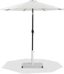 Fiji - Aluminum Patio Umbrella With Square White And Black Base