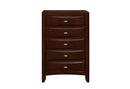 Linda - 5 Piece Full Bedroom Set - Merlot