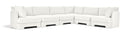 Hammond - Velvet Performance Fabric Upholstered 6 Piece Corner Sectional