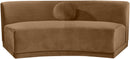 Avra - Velvet Performance Fabric Upholstered Armless Sofa