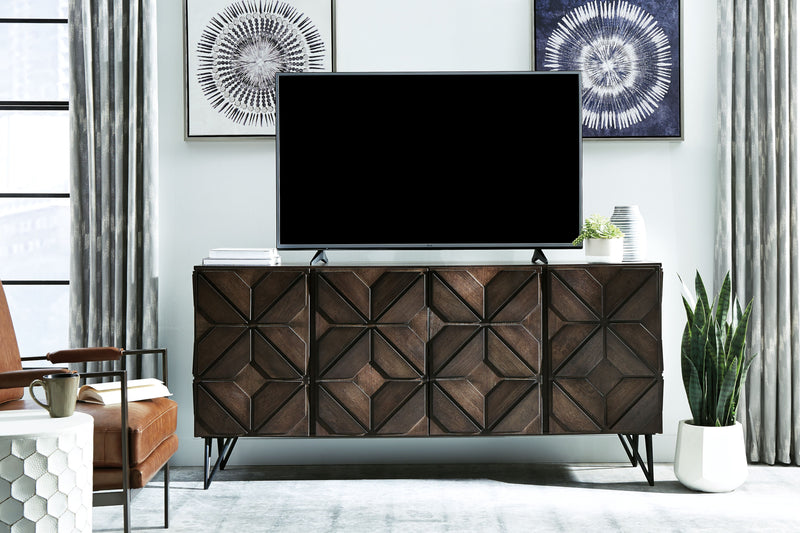 Chasinfield - Dark Brown - Extra Large TV Stand