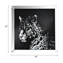 Talisha - Wall Art - Mirrored & Faux Crystal Leopard