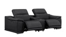 2679 - Power Reclining Sofa, Console Loveseat & Chair Set In Genuine Leather (5 Recliners)