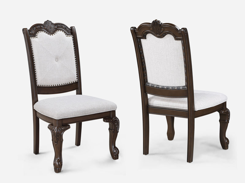 Kiera - Side Chair (Set of 2) - Cherry Brown