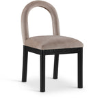 Conrad - Velvet Dining Chair With Black Legs