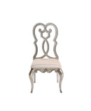 Esteban - Side Chair (Set of 2) - Ivory Velvet & Antique Champagne