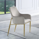 Barnard - Side Chair (Set of 2) - Gray Velvet & Mirrored Gold