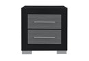 Emma - Nightstand - Black / Gray