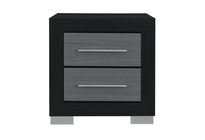 Emma - Nightstand - Black / Gray