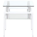 Dyer - 1-Shelf Rectangular Glass Top Table