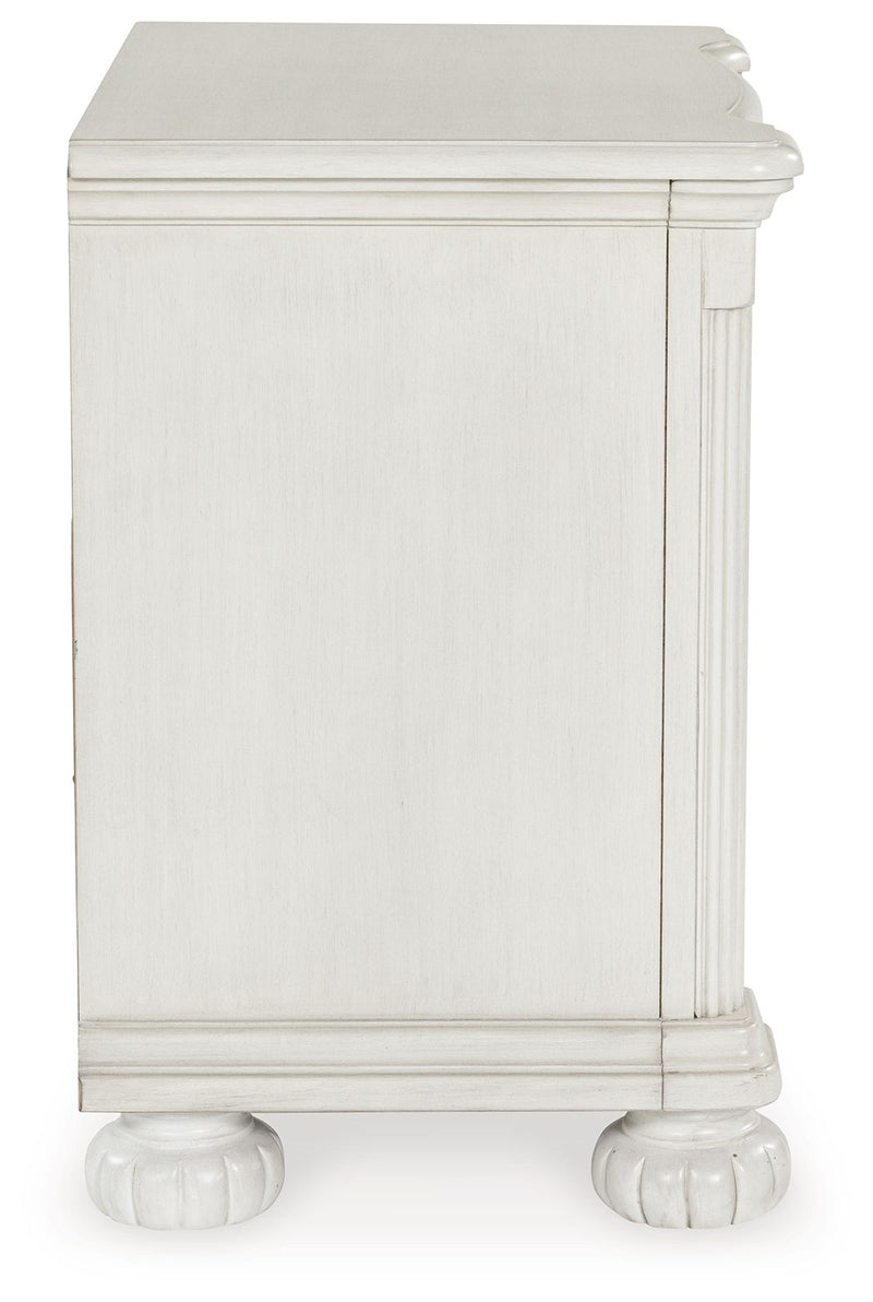 Montelaine - Antique White - Three Drawer Night Stand