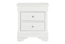 Pompei - Croc Nightstand - Metallic White
