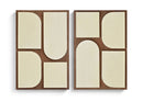 Icon - Mango Wood 2 Piece Wall Art