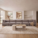 Hammond - Velvet Performance Fabric Upholstered 5 Piece Sofa