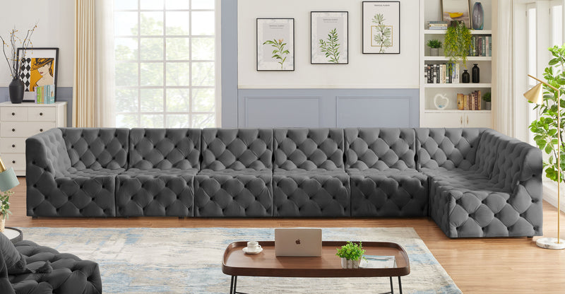 Tuft - Modular Sectional 7 Piece - Gray