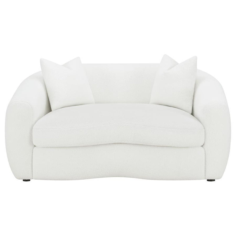 Isabella - Faux Sheepskin Upholstered Sofa Set