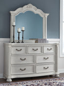 Montelaine - Dresser And Mirror - Antique White