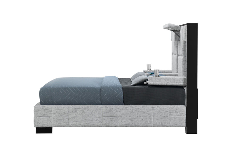 Oscar - Queen Bed - Gray