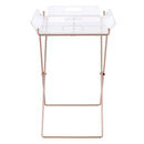 Cercie - Tray Table - Clear Acrylic & Copper