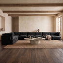 Hammond - Velvet Performance Fabric Upholstered 8 Piece L-Shaped Sectional