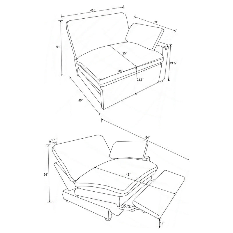 Collins - Modular Power Sofa